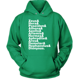 Greek Gods Helvetica Hoodie