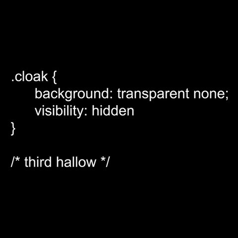 Wizard Invisibility Cloak CSS Code T-Shirt