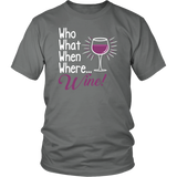 Who What When Where Wine