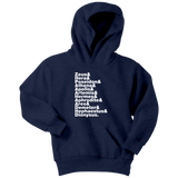 Greek Gods Helvetica Kids Hoodie