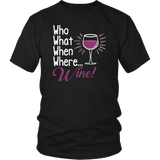 Who What When Where Wine