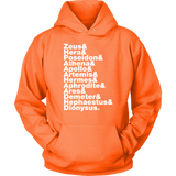 Greek Gods Helvetica Hoodie