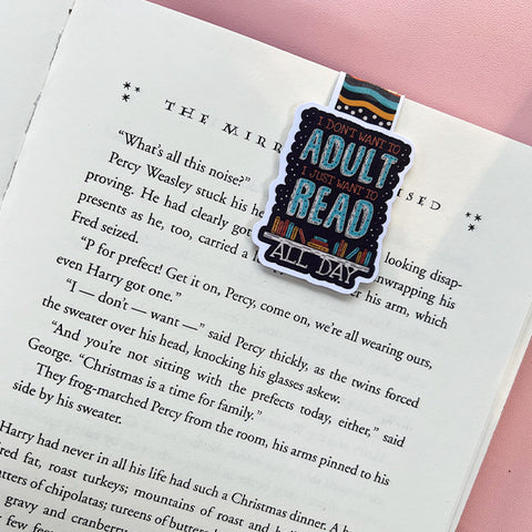 Read Books All Day Magnetic Bookmark