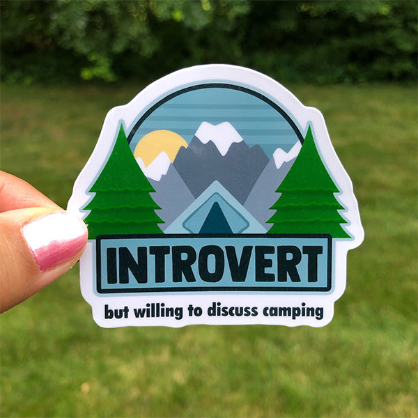 Camp Introvert Sticker