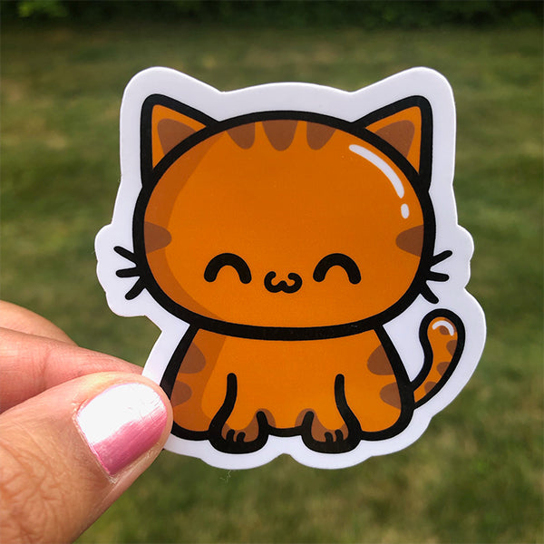 Cute Pet Cat Sticker – FishbiscuitDesigns