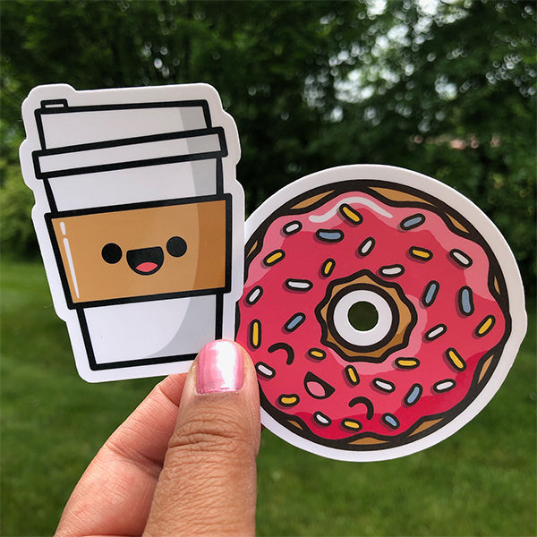 Coffee Donut Sticker Pack