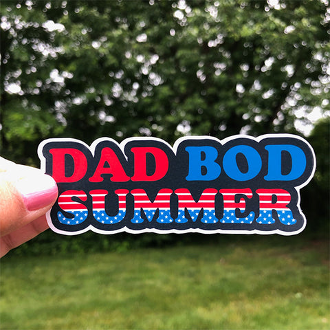 Dad Bod Summer Sticker