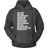 Greek Gods Helvetica Hoodie