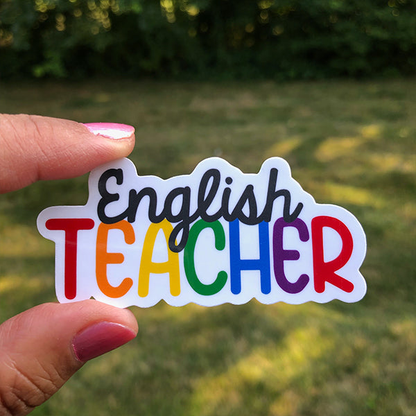 English Teacher Sticker – FishbiscuitDesigns