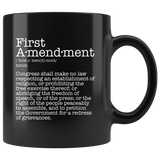 First Amendment Mug Black