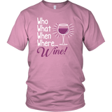 Who What When Where Wine