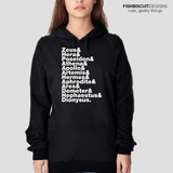 Greek Gods Helvetica Hoodie