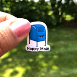 Kawaii Mailbox Mini Happy Mail Stickers | 48 1-Inch Stickers Per Pack