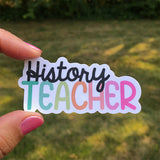History Teacher Sticker