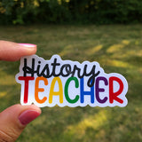 History Teacher Sticker