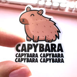 Cute Capybara Sticker Two Sizes Available