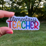 Elementary Teacher Sticker