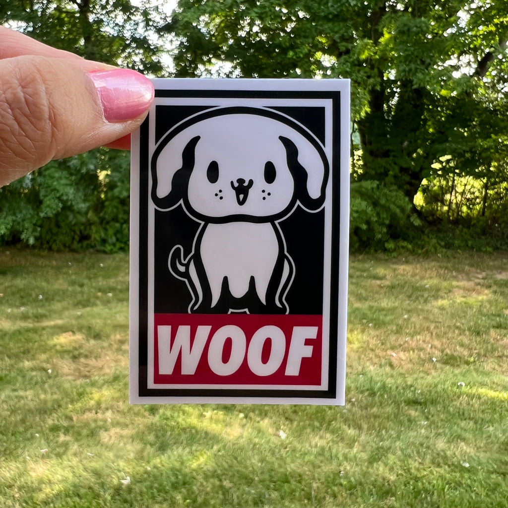 Woof Dog Sticker