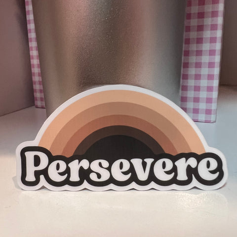 Supreme Court Justice Ketanji Brown Jackson Persevere Rainbow Sticker
