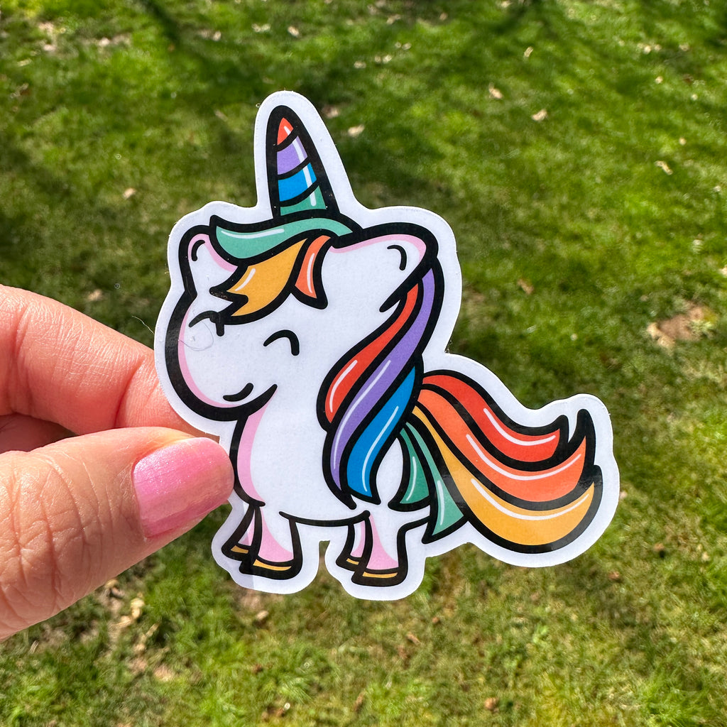 Cute Rainbow Unicorn Sticker