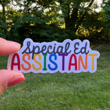 Special Ed Assistant Sticker
