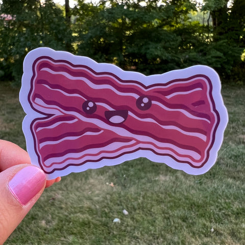 Kawaii Cute Bacon Strips Sticker