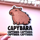 Cute Capybara Sticker Two Sizes Available