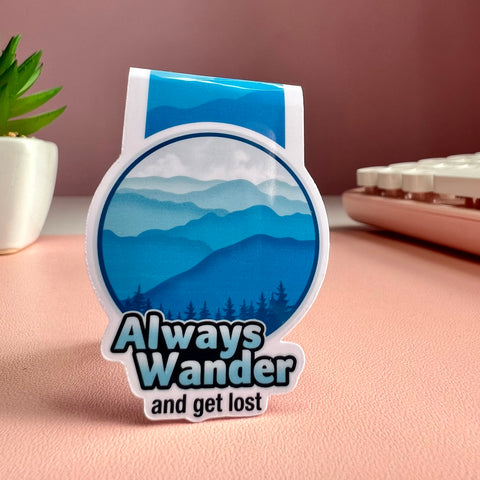 Wander and Get Lost Magnetic Bookmark