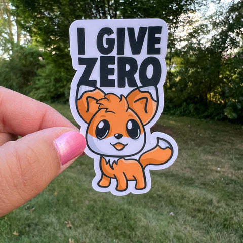 Zero Fox Sticker