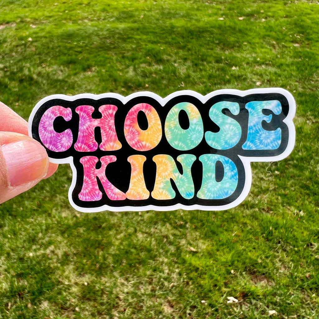 Choose Kind Tie Dye Sticker