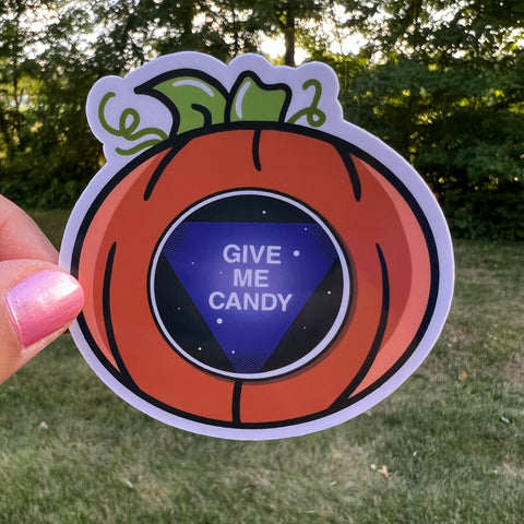 Halloween Candy Pumpkin Sticker
