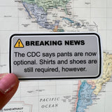 CDC Says Stickers