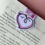 Cat Heart Valentine Magnetic Bookmark