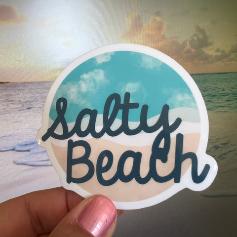 Salty Beach Sticker