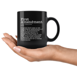 First Amendment Mug Black