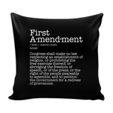 First Amendment Pillow Cover