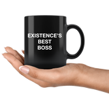 Existence's Best Boss Black Mug