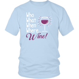 Who What When Where Wine