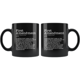 First Amendment Mug Black