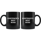 Existence's Best Boss Black Mug