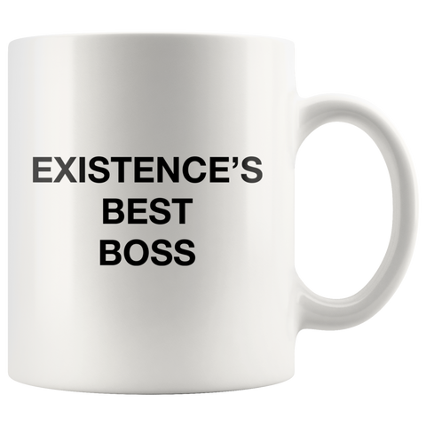 Existence's Best Boss White Mug