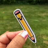 Old School Pencil Cassette Tape Stickers