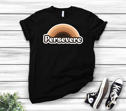 Supreme Court Justice Ketanji Brown Jackson Persevere Rainbow T-Shirt