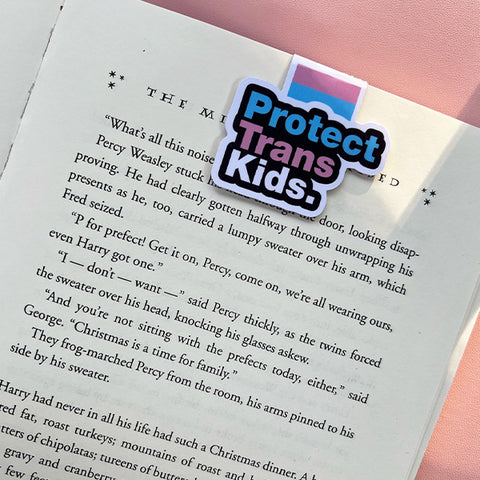 Protect Trans Kids Magnetic Bookmark