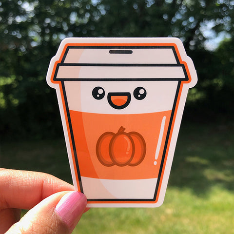 Cute Pumpkin Spice Coffee Sticker
