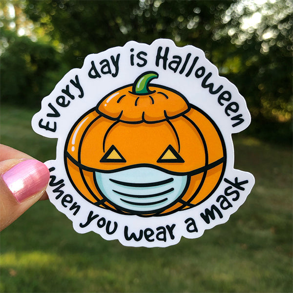 Mask Pumpkin Sticker