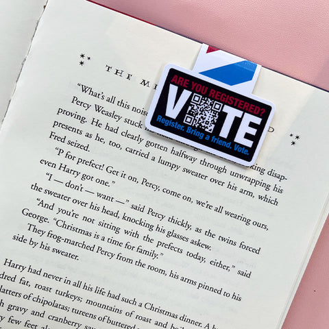 QR Code Vote Magnetic Bookmark