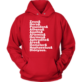 Greek Gods Helvetica Hoodie