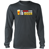 My Blood Type is Beer Hoodie