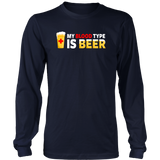 My Blood Type is Beer Hoodie